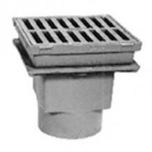 Zurn Industries Z611-3NL-P-VP - 9'' Sq Medium Duty Drain-Trap Primer-VP