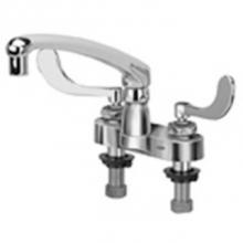 Zurn Industries Z812G4-XL-18F - -XL CENTERSET FAUCET W/8''CAST SPOUT & 4'' WRIST BLADE HANDLES '&apos