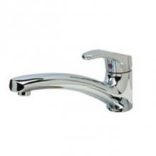 Zurn Industries Z82300-XL-CP8-HS-17M - Single lever kitchen faucet, 8'' spout, 8'' cover plate, 1.5 gpm w/ hose spray