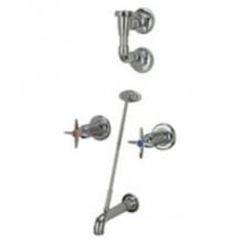 Zurn Industries Z873E2-EVB-CS - CONCEALED SHOWER VALVE W/ ''E'' SPOUT & SUPPLY STOPS
