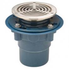 Zurn Industries Z9A-PFD2-3-P - 3'' PVDF Floor Drain with Trap Primer