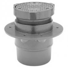 Zurn Industries ZN1400-3NH-K-USA - N.I. Adj Level-Trol Floor Cleanout-Anchor Flange-100Per cent USA