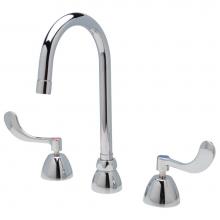 Zurn Industries Z831B4-XL-18F - AquaSpec® Widespread Gooseneck Faucet, 5 3/8'' Spout, 1.5 gpm Vandal Resist Pressur