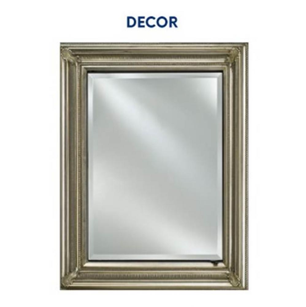 Single Door 28X34 Recessed Decor Antique Silver