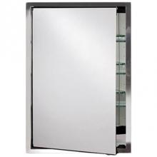 Afina Corporation SD-US-B-L - Urban Steel 1''Stainless Frame Med Cabinet-Brushed-Large 22X28