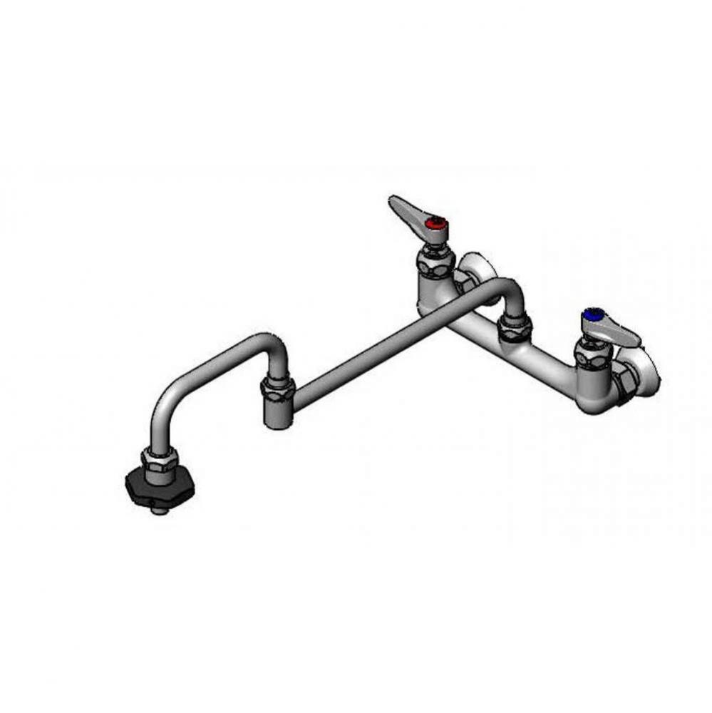 Pot Filler, 8'' Wall Mount, 18'' Double Joint Nozzle, Insulated On-Off Control