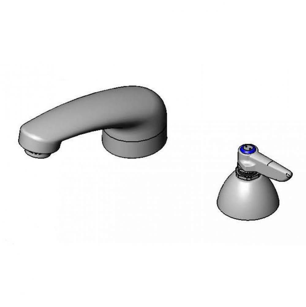 Single Temp Faucet, QT Eterna, Cold Water Only, 5'' Cast Spout, Lever Handle & VRS-2