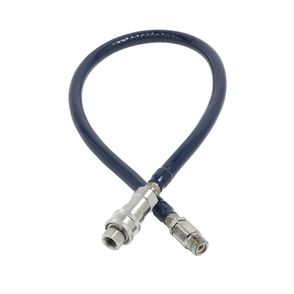 Water Hose w/ Quick-Disconnect, Vacuum Breaker, 3/8'' NPT Ends, 72'' Long