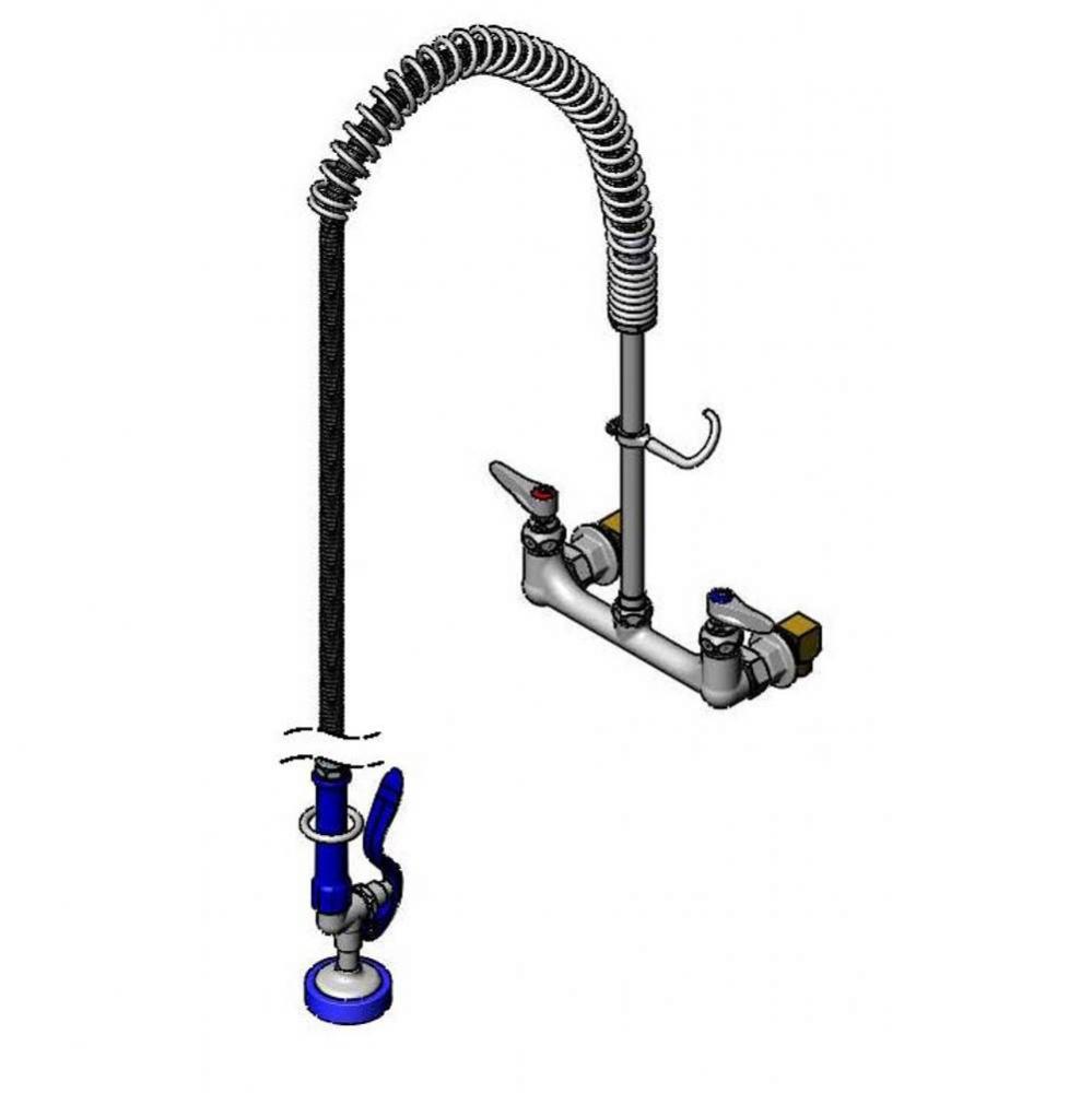 8'' c/c Wall Mount Faucet, B-0230-K, 12'' Riser, EB-0072-H Hose & EB-0107