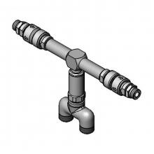 T&S Brass 017212-40 - Y Fitting & VB Swivel Tee w/ (2) Vacuum Breakers