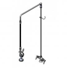 T&S Brass B-0112 - Pre-Rinse, Overhead Swivel Arm, Single Hole Base