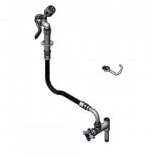 T&S Brass B-0165-C35-GGB - Washdown Hose Unit: Add-On Faucet, 034A, 68'' Flex Hose, 0.65 GPM Spray Valve, Finger Ho