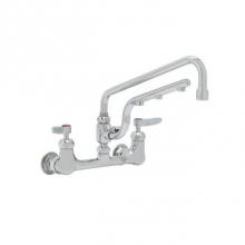 T&S Brass B-0231-U12-CR - ULTRARINSE 8'' Wall Mount Mixing Faucet, 12'' Swing Nozzle, 10'' 1.5