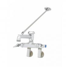 T&S Brass B-0668-RGH - Service Sink Faucet, Wall Mount, Adjustable Centers, Vac. Breaker, Wall Brace, Rough