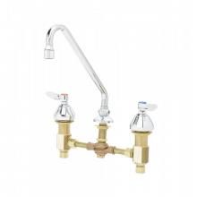 T&S Brass B-0855 - Medical Faucet, Concealed Body, Deck Mount, 8'' Centers, 9'' Swing Nozzle