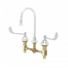 T&S Brass B-0866 - Medical Faucet, Concealed Body, 8'' Centers, 6'' Handles, Swivel/Rigid GN w/ R