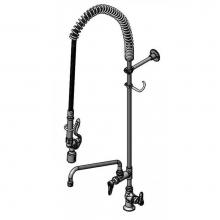 T&S Brass B-2285-12-CR-BC - Pre-Rinse Unit w/ Ceramas, Wall Bracket, 12'' Swivel Nozzle, B-0107-C