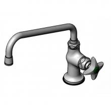 T&S Brass BL-5755-01 - Lab Faucet, Single Temperature, 9'' Swing Nozzle, Stream Regulator Outlet, 4-Arm Lab Han