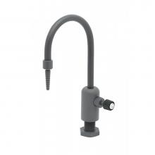 T&S Brass BL-9505-01 - Lab Faucet, Single Control, Grey PVC, Rigid Gooseneck, Serrated Tip, 3/8'' NPT Female In