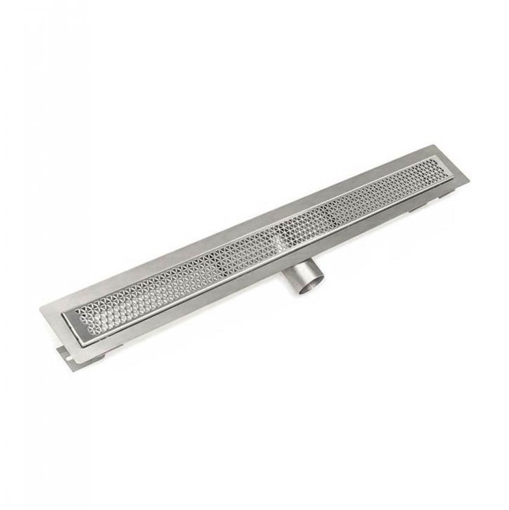 48'' FT Series Complete Kit with 2 1/2'' Marc Newson Grate in Satin Stainless