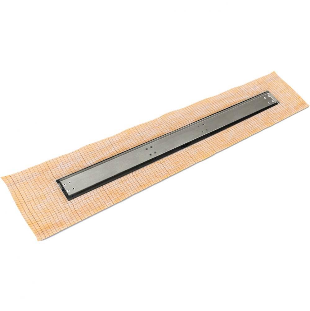 42'' FCS Series Complete Kit with Tile Insert Frame in Satin Stainless