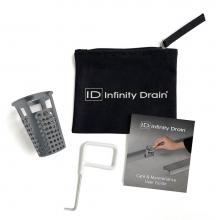 Infinity Drain HMK-C2-D - Hair Maintenance Kit. Includes maintenance guide, DKEY Lift-out key, and HB 65 Hair Basket.