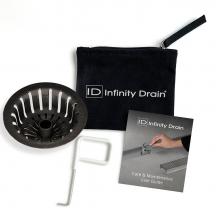 Infinity Drain HMK-C4B-D - Hair Maintenance Kit. Includes maintenance guide, DKEY Lift-out key, and HS 4B Hair Strainer in bl