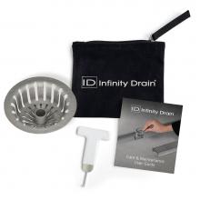 Infinity Drain HMK-C4-W - Hair Maintenance Kit. Includes maintenance guide, WKEY Lift-out key, and HS 4 Hair Strainer.