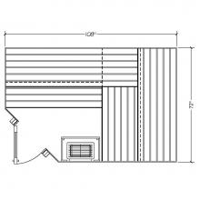 Amerec Sauna And Steam CC69 - Complete Sauna Room - Western Red Cedar - Custom Cut