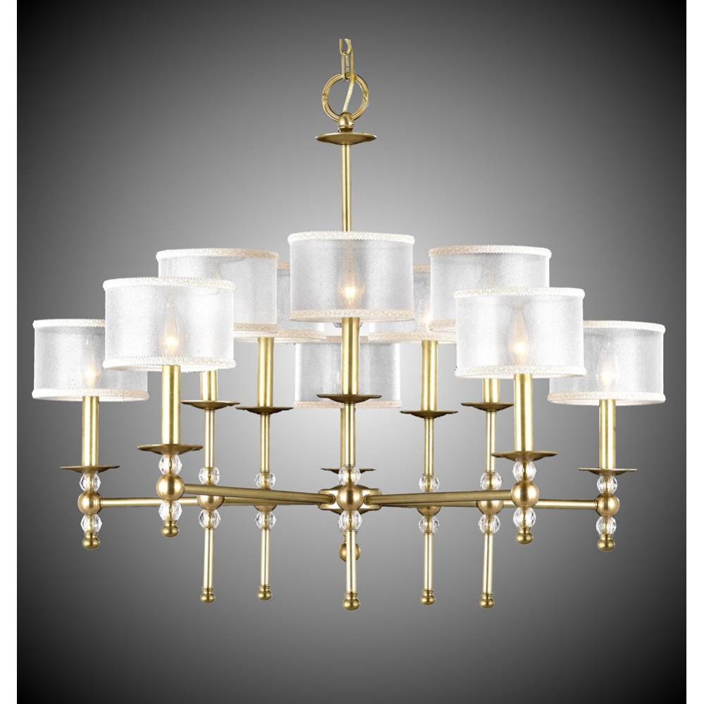 5+5 Light Magro Stem Chandelier with