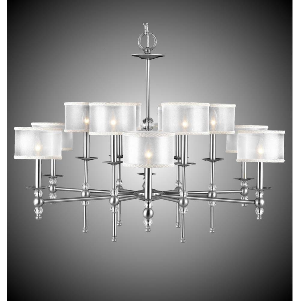 6+6 Light Magro Stem Chandelier with