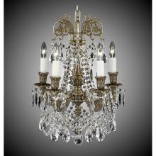 American Brass And Crystal CH2051-OSGT-04G-PI - 5 Light Finisterra with draping