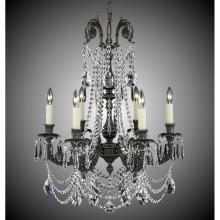 American Brass And Crystal CH2052-OSGS-08G-PI - 6 Light Finisterra with draping