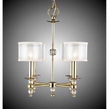 American Brass And Crystal CH3202H-37G-ST-CF - 4 Light Magro Stem Chandelier with