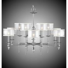 American Brass And Crystal CH3227H-37G-ST-PG - 6+6 Light Magro Stem Chandelier with