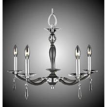 American Brass And Crystal CH5324-SP-37G-ST - 5 Light Kensington Chandelier