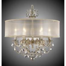 American Brass And Crystal CH6522-OSGS-04G-ST-WH - 6 Light Llydia