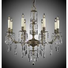 American Brass And Crystal CH7815-US-07G-PI - 8 Light Parisian Spire