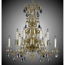American Brass And Crystal CH9004C-U-08G-ST - 6+6 Light Blairsden