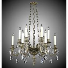 American Brass And Crystal CH9012-ATK-10G-PI - 12 Light Blairsden Chandelier