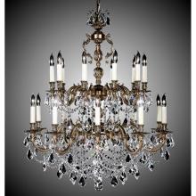 American Brass And Crystal CH9581-ALN-07G-PI - 10+10 Light Rosetta