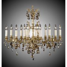 American Brass And Crystal CH9671-4-OTK-23S-ST - 16 Light 4 Arm Chateau