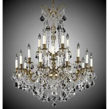 American Brass And Crystal CH9865-ATK-02G-PI - 5+15 Light Sterling