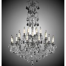 American Brass And Crystal CH9866-OTK-01G-ST - 6+18 Light Sterling