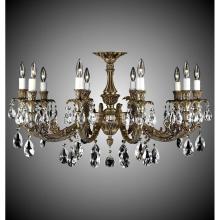 American Brass And Crystal FM2018-A-10G-PI - 10 Light Finisterra Flush