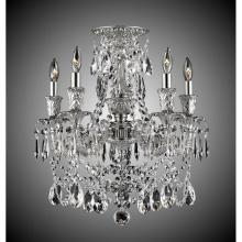 American Brass And Crystal FM2065-AS-05S-PI - 5 Light Finisterra with draping Flush