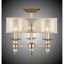 American Brass And Crystal FM3241H-37G-ST-HL - 3 Light Magro Stem Flush Mount with