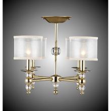 American Brass And Crystal FM3242H-37G-ST-GL - 4 Light Magro Stem Flush Mount with