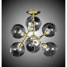 American Brass And Crystal FM3372-37G - 6 Light Magro Globe Flush