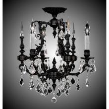 American Brass And Crystal FM7010-OSGS-04G-ST - 3 Light Parisian Flush